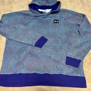 Under Armour Blue Two-Tone Hoodie Sweater